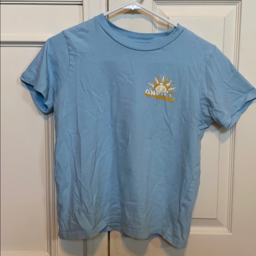 light blue o’neil t-shirt